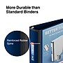 Staples Heavy Duty 2" 3-Ring Better Binder, D-Ring, Blue (ST55872-CC)~#|#~s1213906_sc7