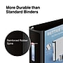 Staples Heavy Duty 3" 3-Ring Better Binder, D-Ring, Black (ST55888-CC)~#|#~s1213914_sc7