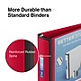Staples 2" 3-Ring Better Binder, D-Ring, Red (18368)~#|#~s1213942_sc7