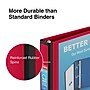 Staples Heavy Duty 1 1/2" 3-Ring Better Binder, D-Ring, Red (ST55860-CC)~#|#~s1214090_sc7
