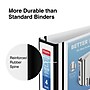 Staples Heavy Duty 4" 3-Ring Better Binder, D-Ring, White (ST55817-CC)~#|#~s1214121_sc7