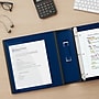 Staples Heavy Duty 4" 3-Ring Better Binder, D-Ring, Blue (ST55816-CC)~#|#~s1214122_sc7