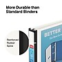 Staples Heavy Duty 1 1/2" 3-Ring Better Binder, D-Ring, White (ST55856-CC)~#|#~s1214191_sc7