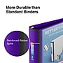 Staples Heavy Duty 2" 3-Ring Better Binder, D-Ring, Purple (ST55879-CC)~#|#~s1214268_sc7