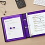 Staples 1 1/2" 3-Ring Better Binder, Purple (19061)~#|#~s1214284_sc7