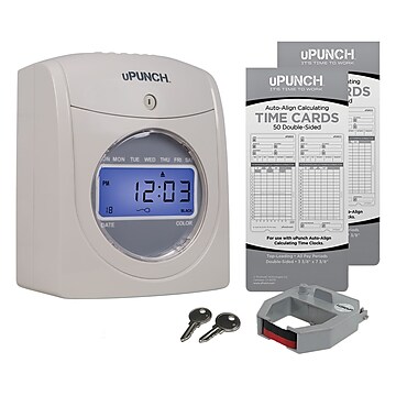 250 Standard Monthly Time Cards for Non-Calculating uPunch/Aibao/Chivasing/CO-Z/Goplus/NATAMO/ONXO/Rifrano/SSELF/Yescom 