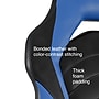 Staples Emerge Vortex Bonded Leather Ergonomic Gaming Chair, Black and Blue (58293-CC)~#|#~s1214440_sc7