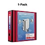 Staples Heavy Duty 4" 3-Ring Better Binder, D-Ring, Red (ST55815-CC)~#|#~s1214484_sc7
