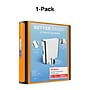 Staples Heavy Duty 2" 3-Ring Better Binder, D-Ring, Bright Orange (ST55874-CC)~#|#~s1214533_sc7