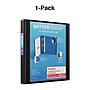 Staples Heavy Duty 1 1/2" 3-Ring Better Binder, D-Ring, Black (ST55854-CC)~#|#~s1214559_sc7