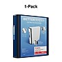 Staples Heavy Duty 2" 3-Ring Better Binder, D-Ring, Blue (ST55872-CC)~#|#~s1214565_sc7