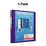 Staples 1 1/2" 3-Ring Better Binder, Purple (19061)~#|#~s1214589_sc7