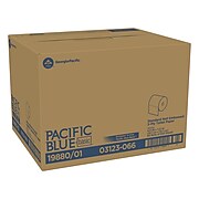 Pacific Blue Basic Standard Toilet Paper, 2-Ply, White, 550 Sheets/Roll, 80 Rolls/Carton (19880/01)