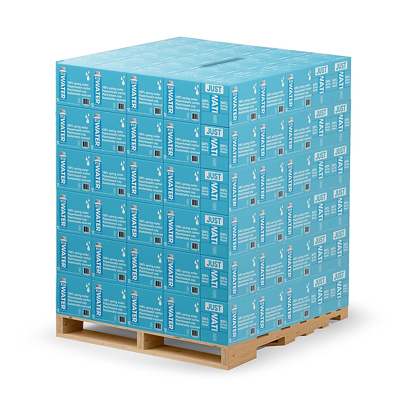 JUST Water Natural Spring Water, 16.9 oz., 125 Bottles/Pallet (JGD00003PLT) image 1