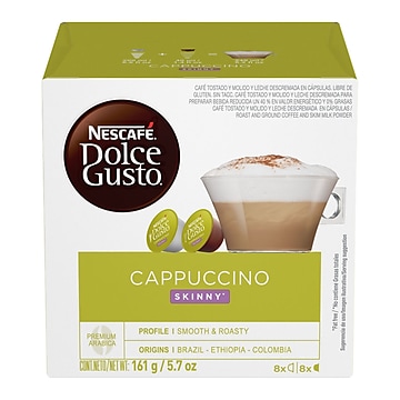 Nescafe® Dolce Gusto® Skinny Cappuccino Coffee, 16 Capsules/Box (NES27370)