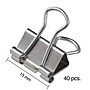 Staples Mini Binder Clips, Silver, 40 Clips/Pack (20905)~#|#~s1215115_sc7