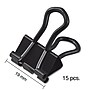 Staples Small Soft Grip Binder Clips, Black, 15/Pack (20896)~#|#~s1215118_sc7