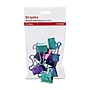 Staples Medium Soft Grip Binder Clips, Metallic Colors, 10/Pack (20894)~#|#~s1215119_sc7