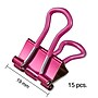 Staples Small Soft Grip Binder Clips, Metallic Colors, 15/Pack (20895)~#|#~s1215122_sc7