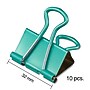 Staples Medium Soft Grip Binder Clips, Metallic Colors, 10/Pack (20894)~#|#~s1215129_sc7
