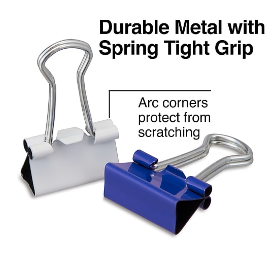 Staples Mini Binder Clips, Assorted Colors, 60 Count – Small Clips for Notes, Paper Stacks & Organization~#|#~s1215132_sc7