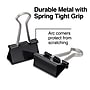 Staples Medium Binder Clips, 0.63" Capacity, Black, 144 Clips/Pack (ST32003/32003)~#|#~s1215138_sc7