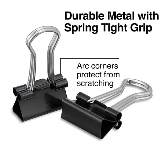 Staples Micro Binder Clips, Black, 100 Count – Extra‑Small Clips for Receipts, Labels & Detailed Paperwork~#|#~s1215145_sc7