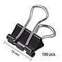 Staples Micro Binder Clips, 0.13" Capacity, Black, 100 Clips/Pack (ST15340/15340)~#|#~s1215153_sc7