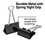 Staples Large Binder Clips, 1" Capacity, Black, 12 Clips/Pack (10669-CC)~#|#~s1215160_sc7
