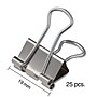 Staples Small Binder Clips, Silver, 25 Clips/Pack (20908)~#|#~s1215170_sc7