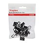 Staples Small Soft Grip Binder Clips, Black, 15/Pack (20896)~#|#~s1215193_sc7