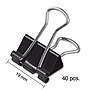 Staples Small Binder Clips, 0.38" Capacity, Black, 40 Clips/Pack (ST10667/10667)~#|#~s1215199_sc7