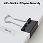 Staples Small Binder Clips, 0.38" Capacity, Black, 144 Clips/Pack (ST32002/32002)~#|#~s1215205_sc7