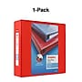 Staples Heavy Duty 4" 3-Ring View Binder, D-Ring, Red (ST56299-CC)~#|#~s1215234_sc7