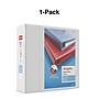 Staples Heavy Duty 4" 3-Ring View Binder, D-Ring, White (ST56266-CC)~#|#~s1215254_sc7