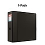 Staples Heavy Duty 5" 3-Ring Non-View Binder, D-Ring, Black (ST56260-CC)~#|#~s1215315_sc7