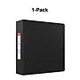 Staples Heavy Duty 3" 3-Ring Non-View Binder, D-Ring, Black (ST56241-CC)~#|#~s1215344_sc7
