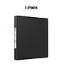 Staples Heavy Duty 1" 3-Ring Non-View Binder, D-Ring, Black (ST56237-CC)~#|#~s1215397_sc7