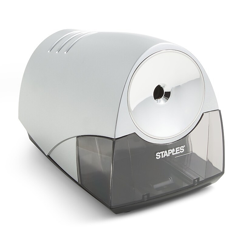 Staples® Electric Pencil Sharpener, Gray/Silver (21835) image 1