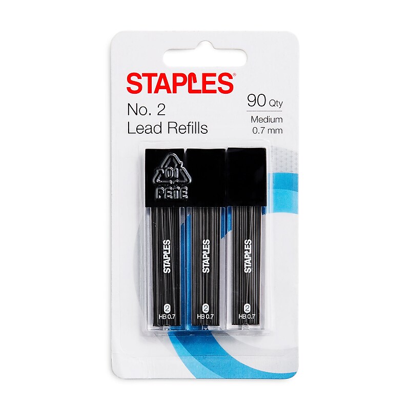 Staples® Lead Refill, 0.7mm, 30/Leads, 3/Pack (10406-CC) image 1
