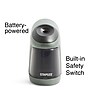 Staples® Slimline Battery Powered Pencil Sharpener, Silver/Black (17813)~#|#~s1215512_sc7