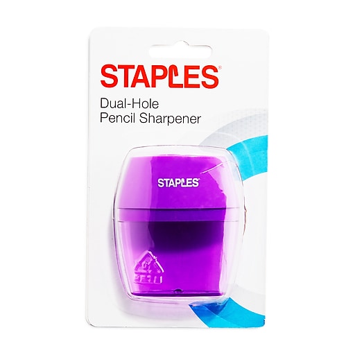 Purple Stapler with Built-in Sharpener