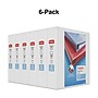 Staples Heavy Duty 2" 3-Ring View Binders, D-Ring, White, 6/Pack (56264CT/24688CT)~#|#~s1215546_sc7