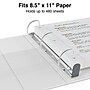 Staples Heavy Duty 2" 3-Ring View Binders, D-Ring, White, 6/Pack (56264CT/24688CT)~#|#~s1215549_sc7