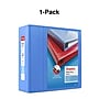Staples Heavy Duty 5" 3-Ring View Binder, D-Ring, Periwinkle (ST56294-CC)~#|#~s1215563_sc7