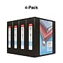 Staples Heavy Duty 3" 3-Ring View Binders, D-Ring, Black, 4/Pack (56234CT/24690CT)~#|#~s1215596_sc7