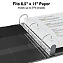 Staples Heavy Duty 4" 3-Ring View Binders, D-Ring, Black, 4/Pack (56235CT/24695CT)~#|#~s1215620_sc7