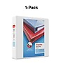 Staples Heavy Duty 2" 3-Ring View Binder, D-Ring, White (ST56264-CC)~#|#~s1215623_sc7