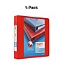 Staples Heavy Duty 1 1/2" 3-Ring View Binder, D-Ring, Red (ST56296-CC)~#|#~s1215645_sc7