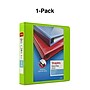 Staples Heavy Duty 1 1/2" 3-Ring View Binder, D-Ring, Chartreuse (ST56320-CC)~#|#~s1215669_sc7